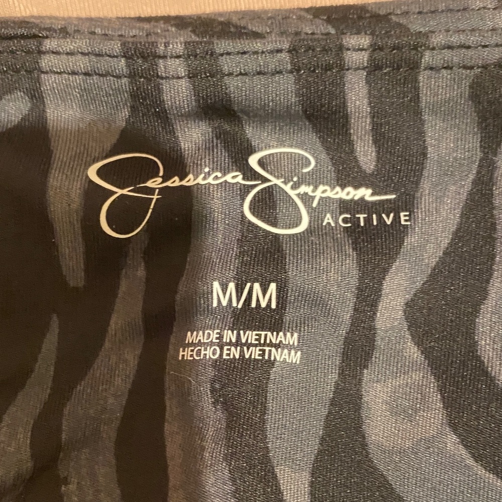 Jessica Simpson Active Zebra Pattern Leggings